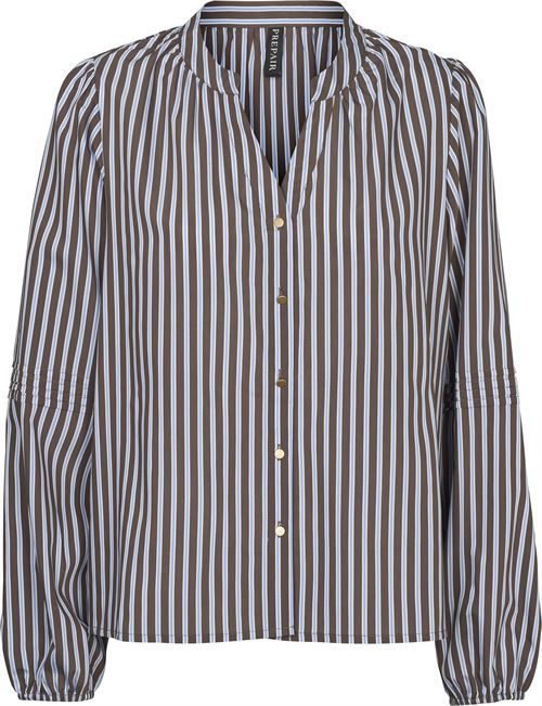 PREPAIR BLUSE, HARRIET BLOUSE, BLUE BROWN